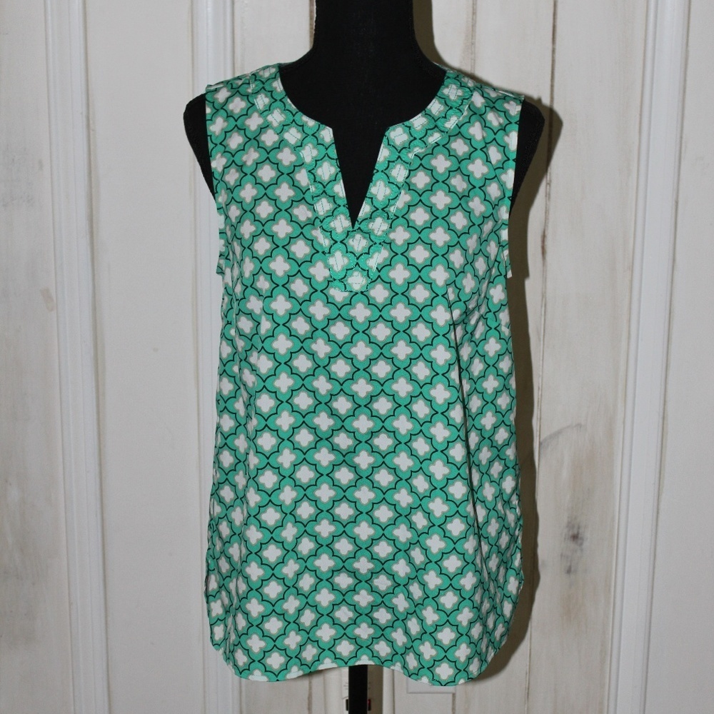Banana Republic Green Sleeveless Top